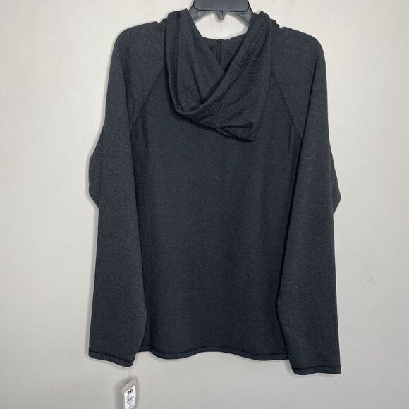 VANS Hoodie Men Medium Lightweight Sweatshirt NEW Charcoal Black Pullover - Picture 6 of 13